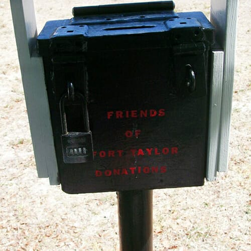 Fort Zachary Taylor Key West honor donation box