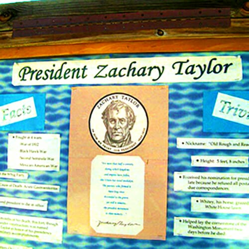 Fort Zachary Taylor Bulletin Board