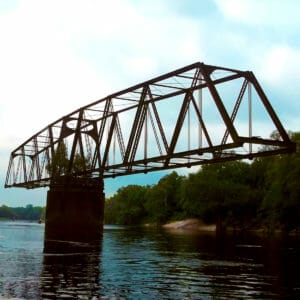 Suwannee River Drew Bridge Railroad early 1900s Florida history