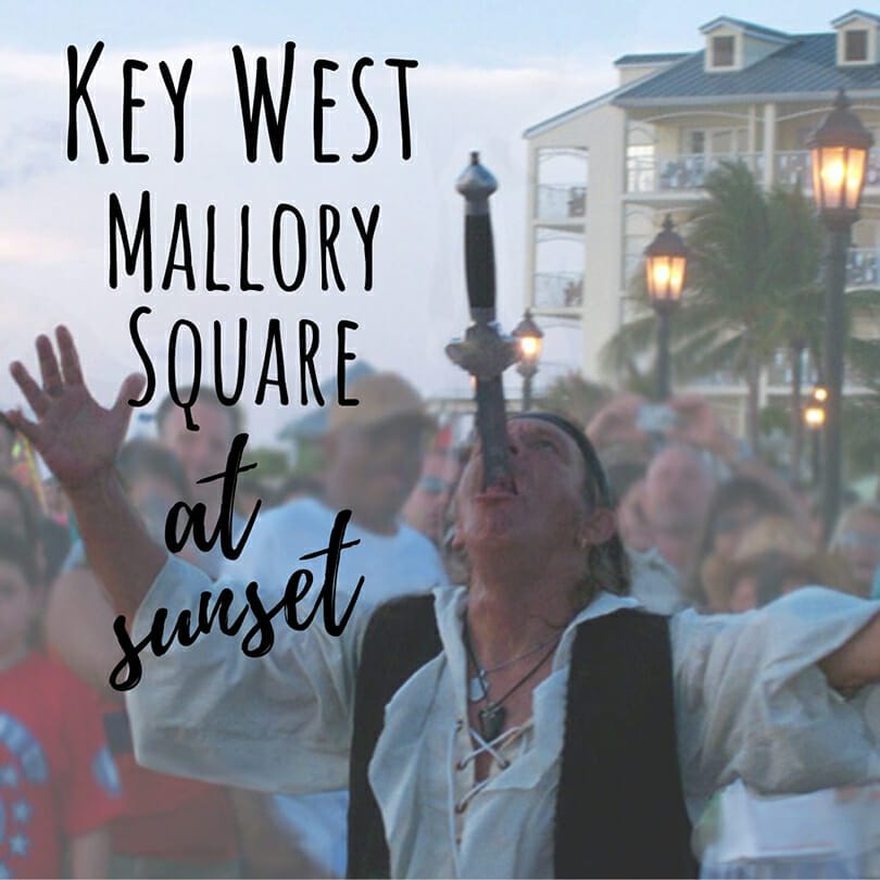 Key West Mallory Square at Sunset Florida Favorites Blog button