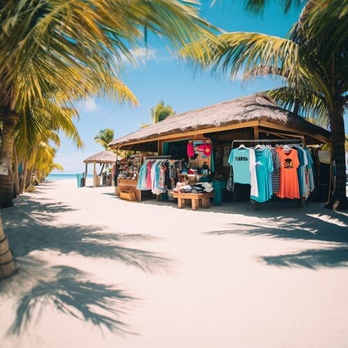 Florida shirts shack on the beach