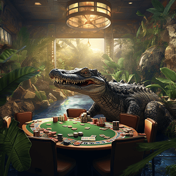 List of Florida tribes depiction of an alligator playing in a casino