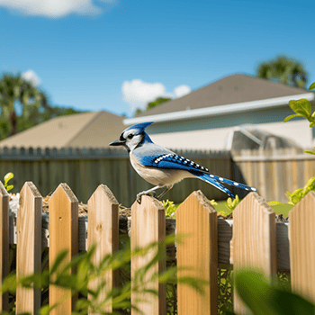 Bluejay in a Florida backyard