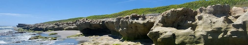 Blowing Rocks natural rock formations along Florida's treasure coast