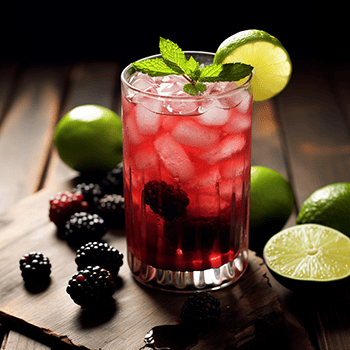 blackberry mojito with lime