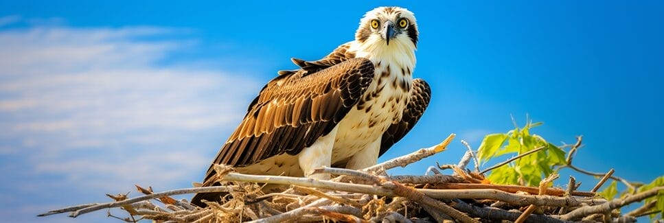 osprey in a nest