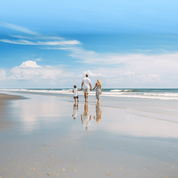 St. Augustine beach with kids