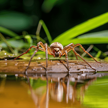 venomous spider in a Florida backyard