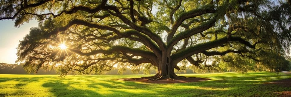 oak tree on a sunny day in Florida