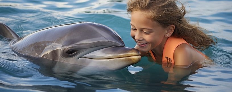 kid friendly activities in Key Largo Florida swim with dolphins