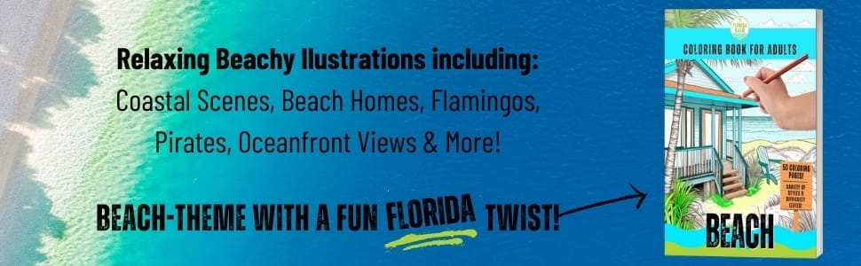 Beach Coloring Book for Adults